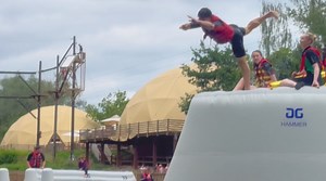 85 reactions · 69 comments | Dive into Summer Fun at the Ultimate Inflatable Aqua Park! | Hangloose at Bluewater | Facebook