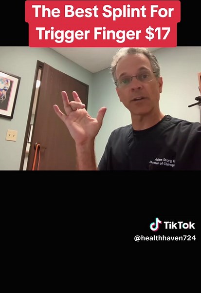 The Best Splint For Trigger Finger $17 #TriggerFinger #HandHealth #PainRelief #Splint #Wellness
