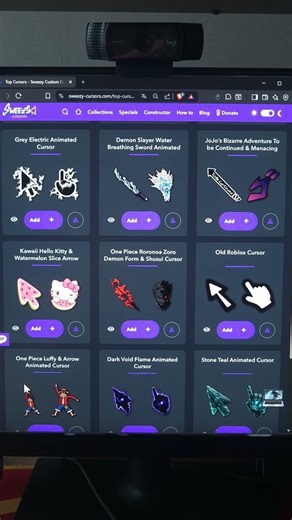 Baixe qualquer cursor do mouse de graça nesse site!