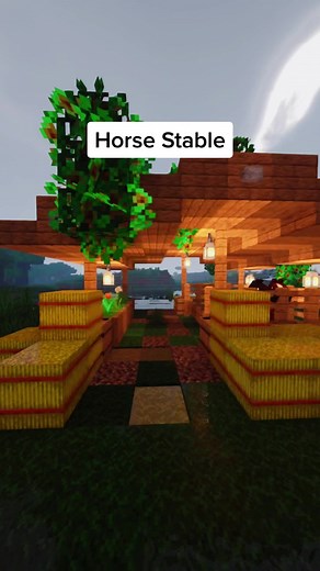 Minecraft Horse Stable Building Tutorial