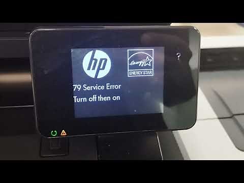 HP LJ pro 400 mfp m425 error 79 / 79 Service error, turn off the on