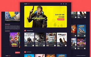 【素材】使用HTML CSS和JavaScript创建响应性游戏网站