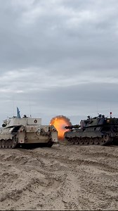 Leopard 1A5DK tank firing APFSDS round 💥 The sound og that dart flying 😊🎶 #military #fyp #fire #viral #pansermuseet | MilPics