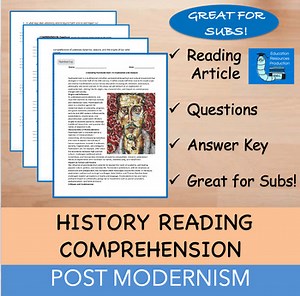 Post Modernism - Reading Comprehension Passage & Questions