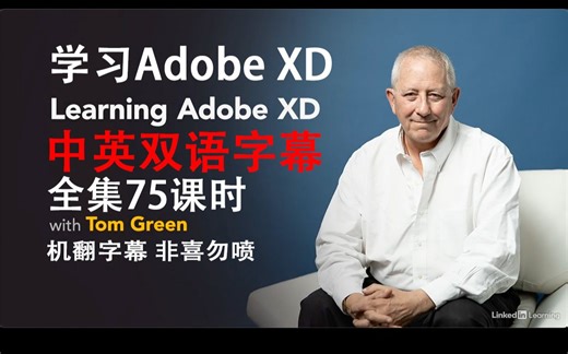 150-Lynda教程：Adobe XD零基础入门视频Learning Adobe XD中英双语字幕