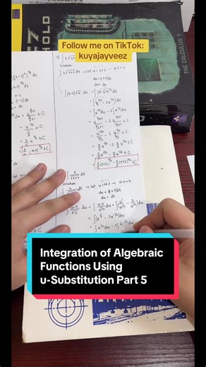 Integration of Algebraic Functions Using u-Substitution Part 5
