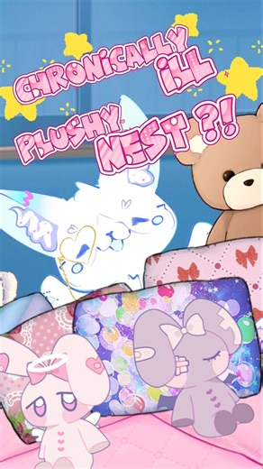 This Disabled Vtuber Sleeps in WHAT??? 🧸-- Life with Chronic Illness #vtuberclips #chronicillness