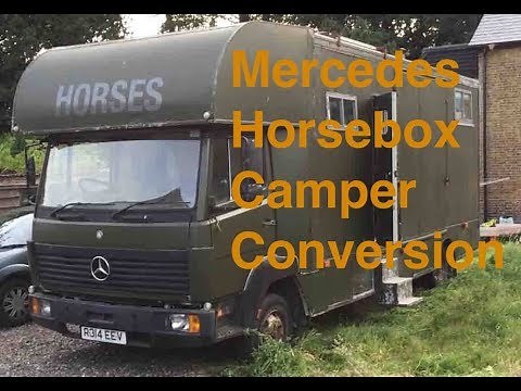 Mercedes horsebox camper van conversion.