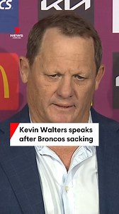 Ex Broncos coach Kevin Walters has fought back tears whilst addressing the media after his shock sacking. The Brisbane Broncos made the shock announcement to part ways with the coach following their disappointing season. #broncos #NRL #brisbane #queensland #rugbyleague #sacking #sport #7NEWS | 7NEWS Brisbane