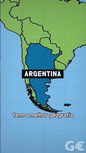 Why does Argentina have the best geography in South America?