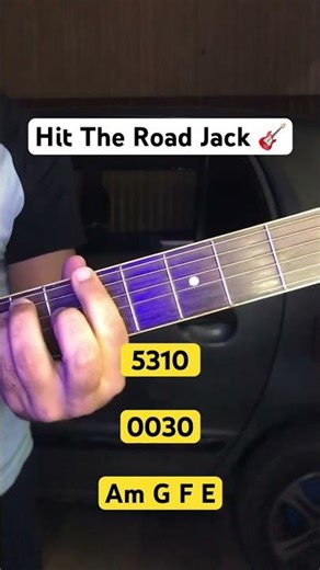 Hit The Road Jack 🎸 #guitar #guitartutorial #hittheroadjack