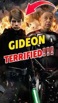 Why was Moff Gideon absolutely terrified by the arrival of Luke Skywalker? #starwars #gideon #luke