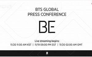 【BTS BAR中字】201120 BTS 'BE' 全球新闻发布会