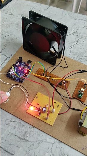 AC Fan Speed Control Using Arduino and TRIAC#traiac #acmotor #fan