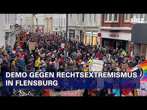 Großer Andrang bei Demo gegen Rechtsextremismus in Flensburg