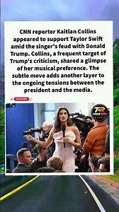 Kaitlan Collins Backs Swift vs Trump #celebritynews #taylorswift