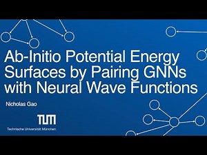 Ab-Initio Potential Energy Surfaces by Pairing GNNs with Neural Wave Functions | Nicholas Gao