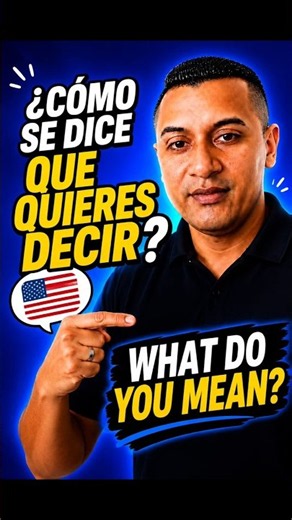 Frase 7/100 Como dirías que quieres decir en ingles🔥 #fraseseninglés #aprenderinglés #inglesfacil