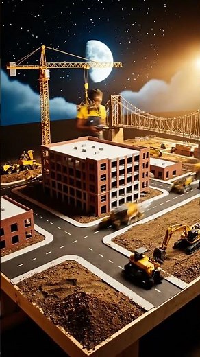 Welcome to the Ultimate RC City Build! 🏗️🌉#rccity #rcconstruction #diorama