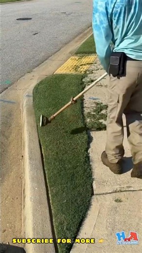 How to use the string trimmer? I’ll show you #garden#landscape#mowing ng