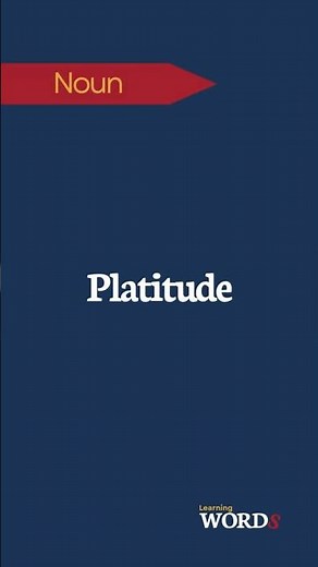 Platitude | A shallow remark or statement that has been used too often to be meaningful