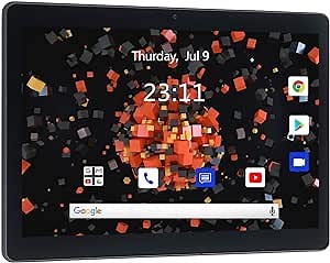 ZONKO Tablet 10 Inch, Android 10 Tablet, Dual Camera Tablet PC, 2GB+32GB Storage, IPS HD Touchscreen, Quad Core, WiFi, Bluetooth Black