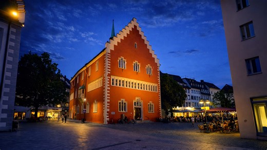 Ravensburg Germany scenic evening walk in old town (4K)