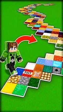 “Minecraft, but every block l touch becomes random 🤯 #minecraft #viral #random