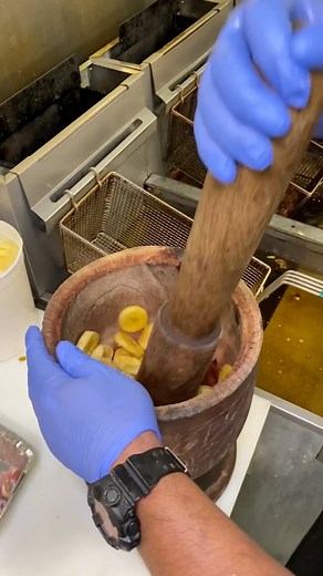 1M views · 800 reactions | Mofongo with Fried Pork Chunks  | Foody Fetish | Facebook