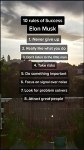Top 10 Rules by Elon Musk for Success!