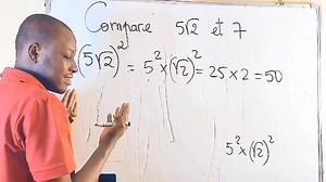 Comparer deux nombres réels #maths #mathematics #mathchallenge #FacebookPage | Moussa Tera