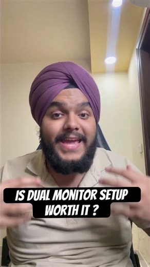 The reality of dual monitor setup😱😱