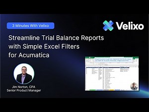 Streamline Acumatica Trial Balance Reports with Live Excel Filters
