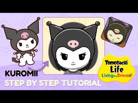 How to Make Kuromi Mii in Tomodachi Life