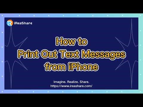How to Print Out Text Messages from iPhone Without Trouble