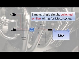 Motorcycle Accessory Wiring - simple single circuit solution.