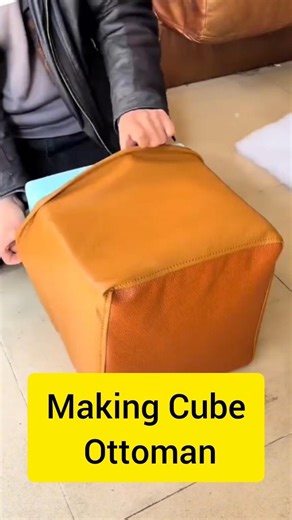 Making Cube Ottoman #shorts #cubeottoman #making #skills