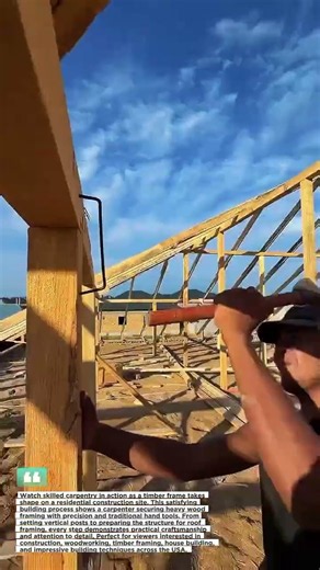 Timber Framing In Action #Carpentry #Construction #USA