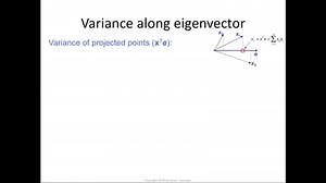 Eigenvalue = variance along eigenvector