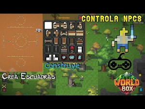 WorldBox en primera persona|| controla NPCS, crea escuadras y más (Super RPG)