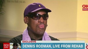 Was Rodman drunk during interview?