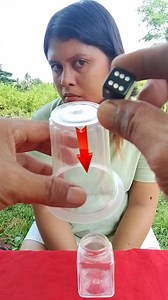 Dice thru bottle magic tricks | Sunnybird Bird