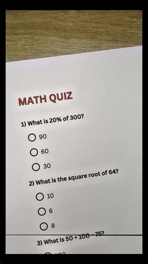Challenging Math Quiz to Test Your Skills