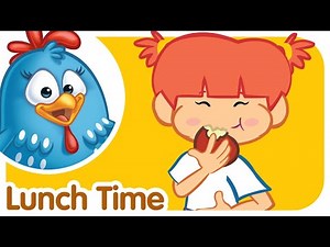 Lunch Time Song For Kids | Lottie Dottie Chicken UK | Nursery Rhymes For Toddlers and Kids