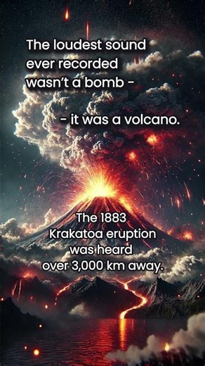 The Loudest Sound Ever Recorded Was a Volcano