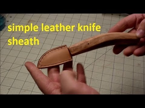 Simple Woodcarving Knife Sheath