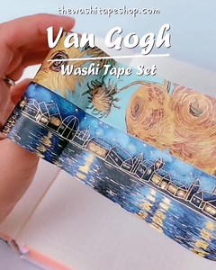 5.5K views · 6.8K reactions | Crafting just got a whole lot prettier.  Jazz up your journal and add delicate details to your DIY projects with this gorgeous set that pays homage to one of the most influential artists in history. ✨Free Express Shipping On All Orders ✨Premium Quality Materials ✨One-Of-A-Kind Designs | The Washi Tape Shop | Facebook