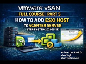 Part 5 | VMware vSAN Full Course | How to Add ESXi Host to vCenter Server Step-by-Step (2026 Guide)