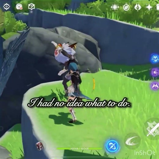 Found an unusual hillichurl…can someone tell me what it does?😭 #genshinimpact #hillichurl #weird