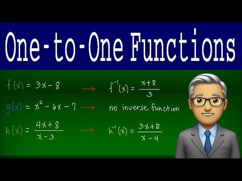 One-to-One Functions & Horizontal Line Test Explained in 3 Minute!